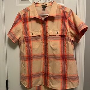 Women’s Eddie Bauer Adventurer 3.0 Classic Fit Short Sleeve Vibrant Orange L